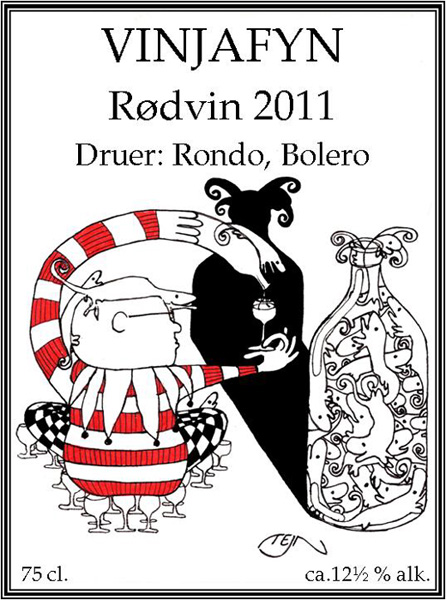 Tejn: Wine label.